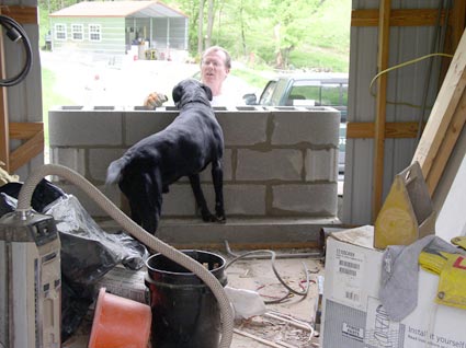 Jeremiah inspecting cantilever